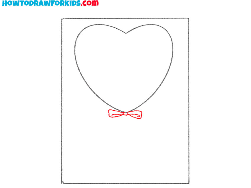 valentine card drawing tutorial
