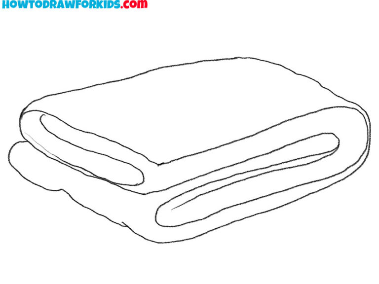 How to Draw a Blanket Easy Drawing Tutorial For Kids