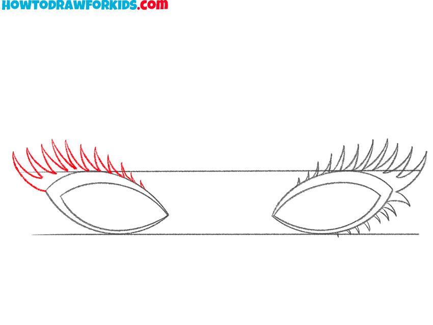 cartoon eyelashes drawing