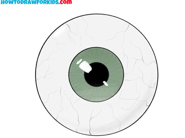 How to Draw an Eyeball - Easy Drawing Tutorial For Kids
