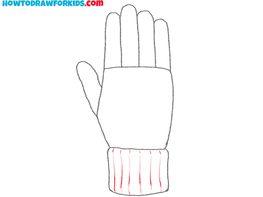 glove drawing tutorial