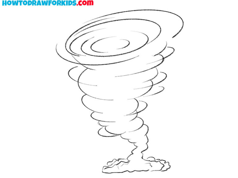 How to Draw a Hurricane Easy Drawing Tutorial For Kids