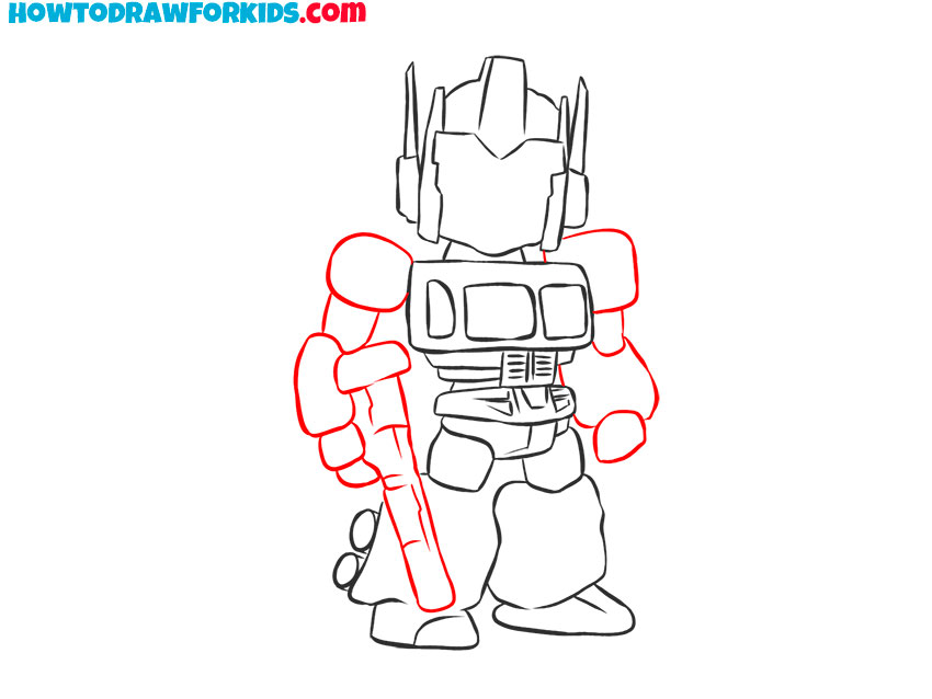 how to draw a simple transformer