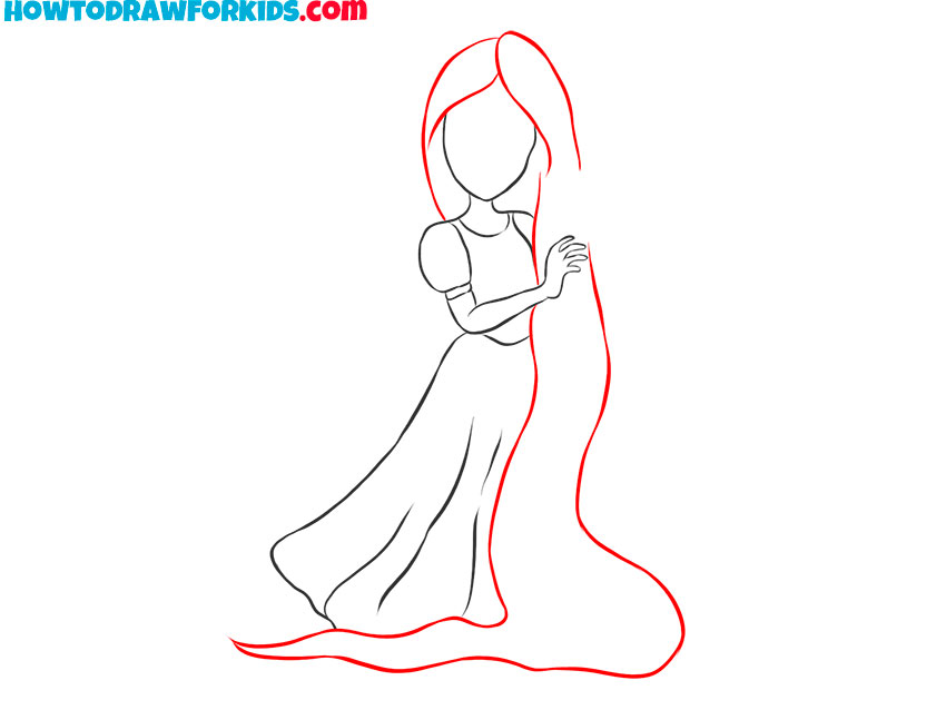 How to Draw Rapunzel - Easy Drawing Tutorial For Kids