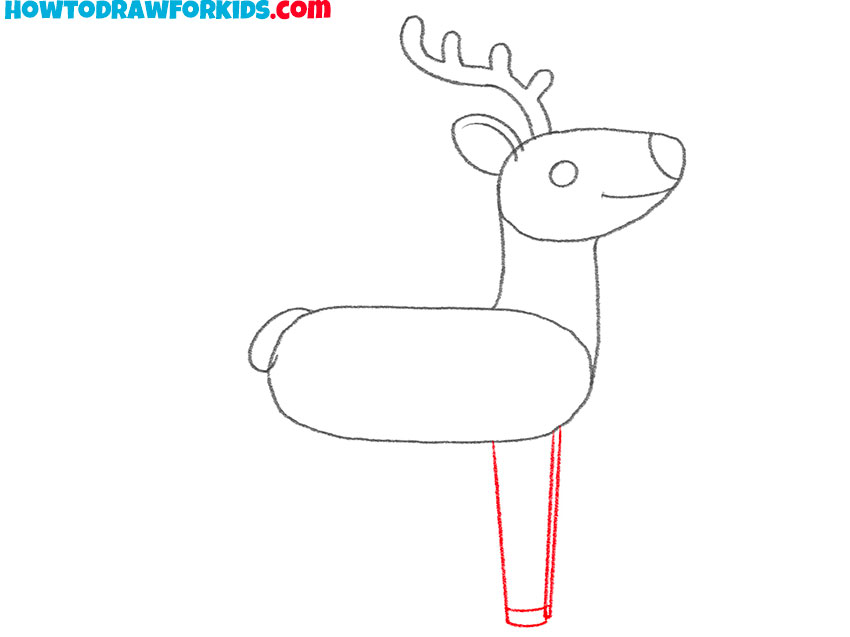 how to draw rudolph the red-nosed reindeer easy