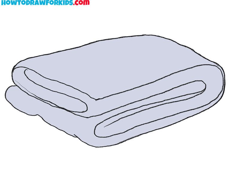 How to Draw a Blanket Easy Drawing Tutorial For Kids