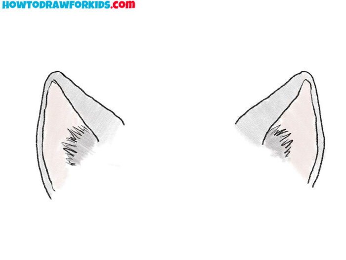How to Draw Cat Ears Easy Drawing Tutorial For Kids