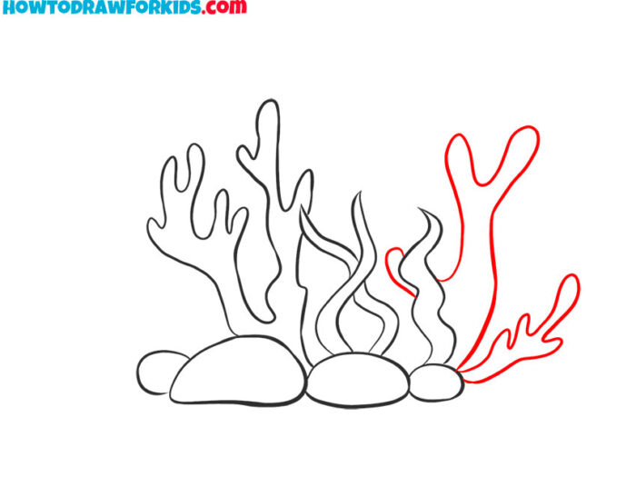 How to Draw a Coral Reef - Easy Drawing Tutorial For Kids