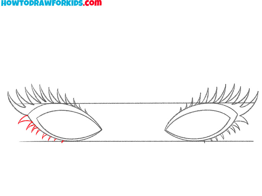 eyelashes drawing tutorial