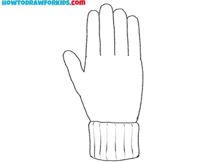 How to Draw a Glove Easy Drawing Tutorial For Kids