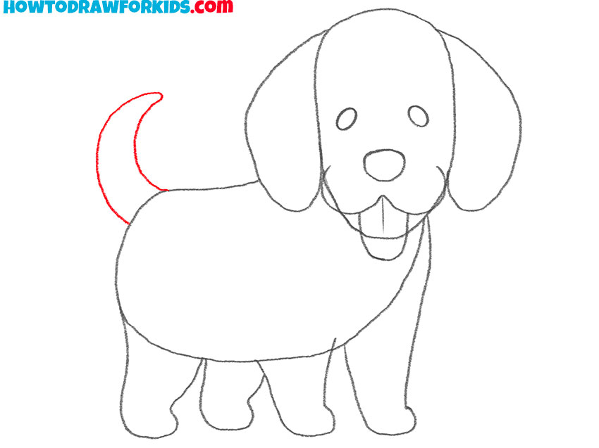 how to draw a realistic beagle puppy step by step