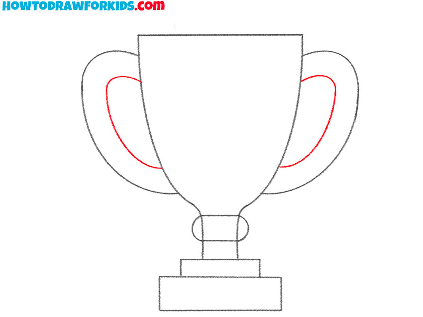how to draw a simple trophy