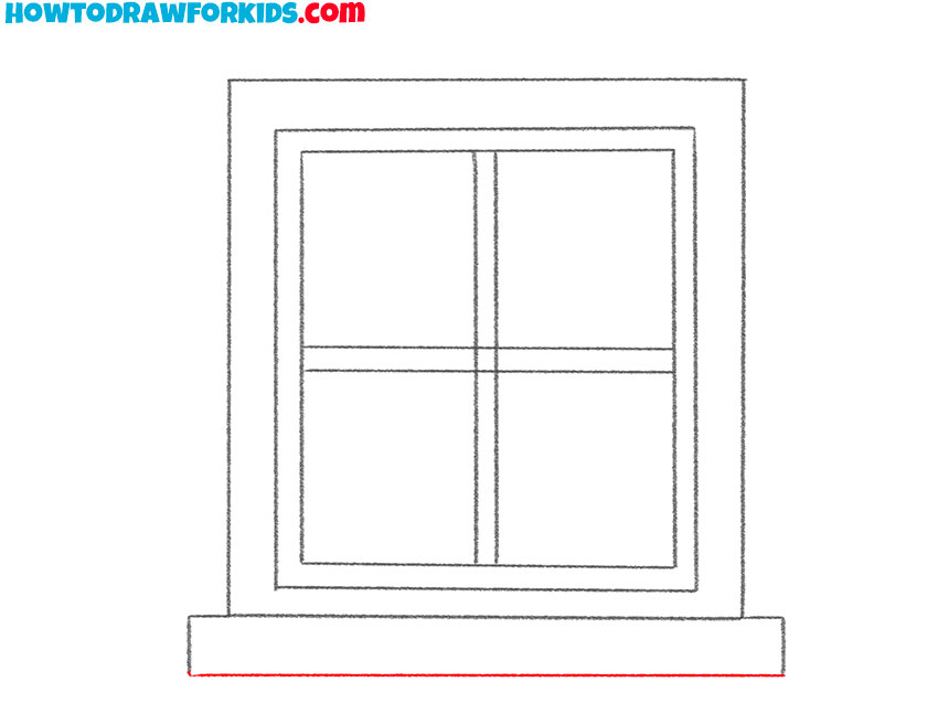 how to draw a window for kids