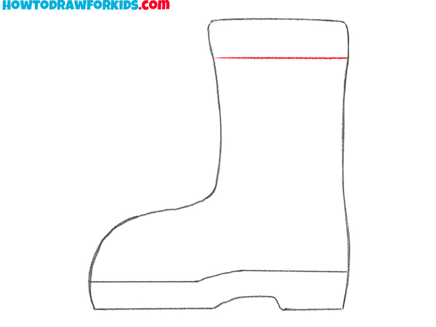 rubber boot drawing guide