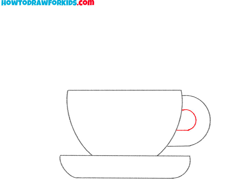 simple drawing cup of tea for kids
