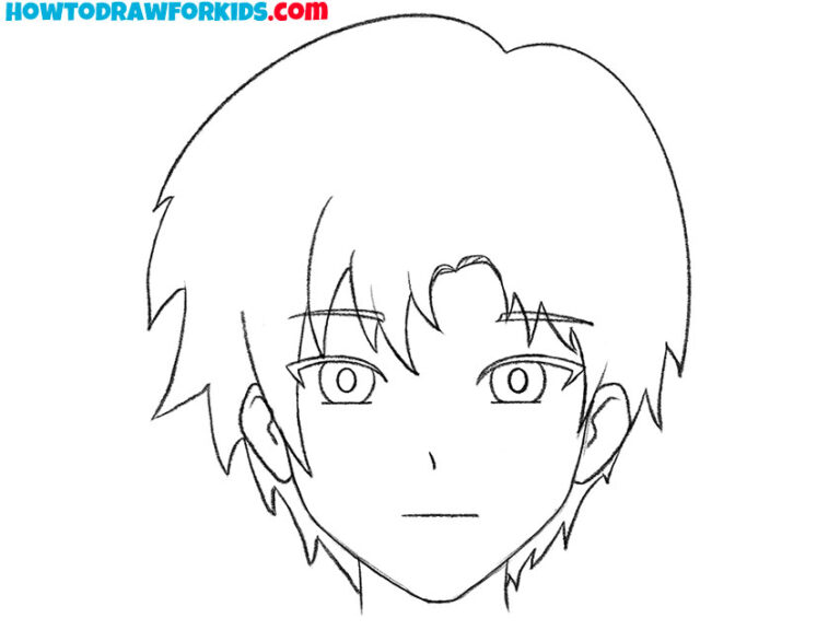 How to Draw a Simple Anime Face - Easy Drawing Tutorial For Kids