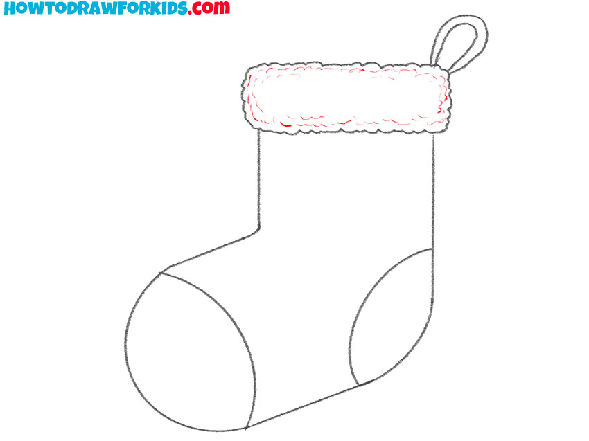 christmas sock drawing for kids