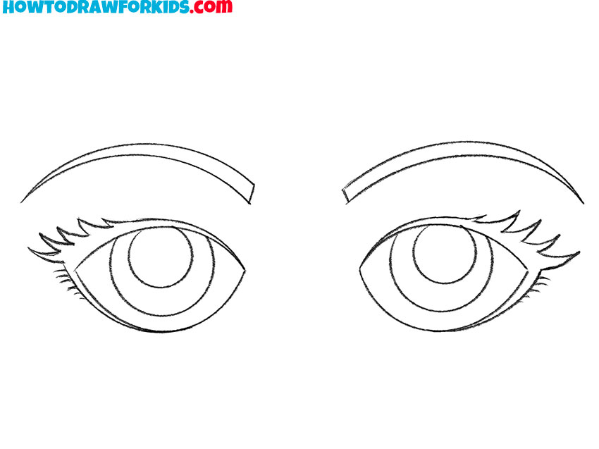 how to draw eyes cute