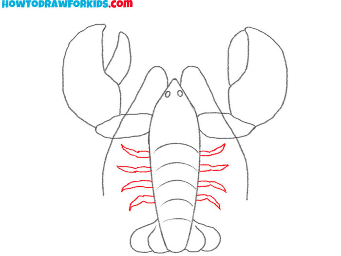 How to Draw a Lobster Step by Step Easy Drawing Tutorial For Kids