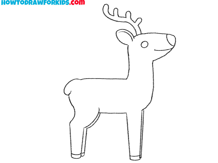 rudolph the red-nosed reindeer drawing for kids