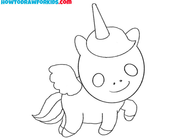How to Draw a Baby Unicorn - Easy Drawing Tutorial For Kids