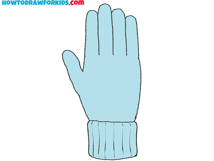 How to Draw a Glove Easy Drawing Tutorial For Kids