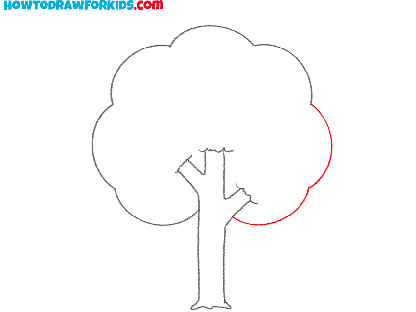 tree drawing cartoon