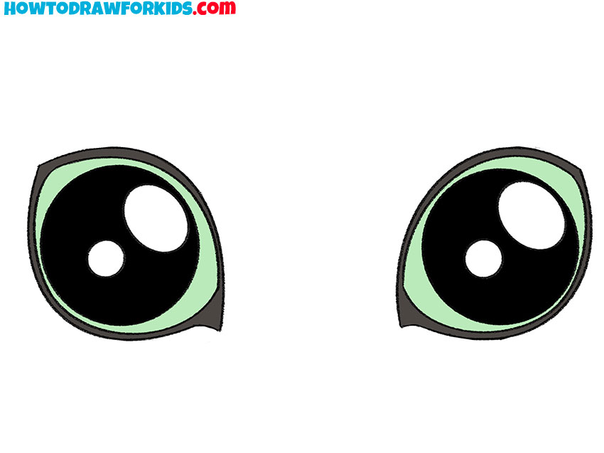 How to Draw Anime Cat Eyes - Easy Drawing Tutorial For Kids
