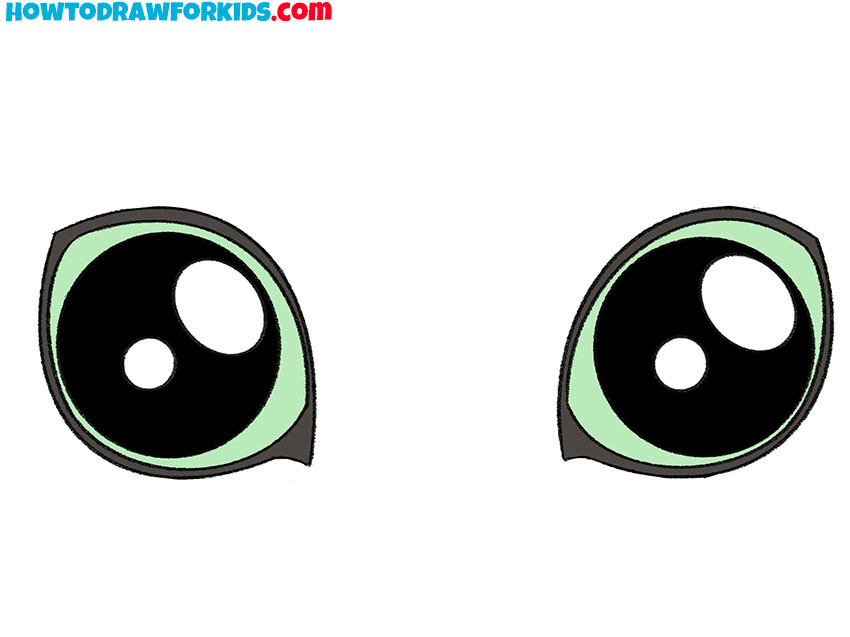 How to Draw Cat Eyes Step by Step  Easy Drawing Tutorial For Kids