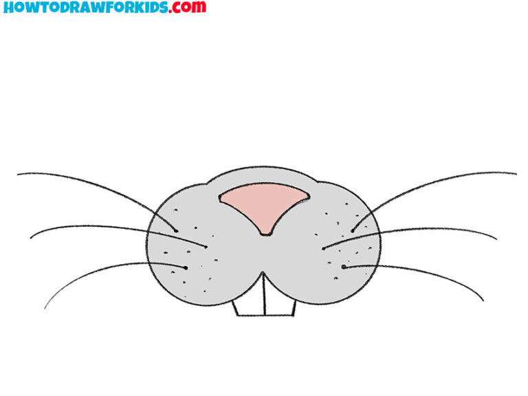 How to Draw a Bunny Nose and Mouth Easy Drawing Tutorial For Kids