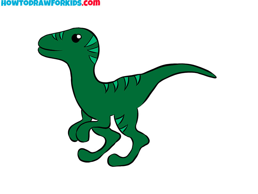 how to draw a cute dinosaur