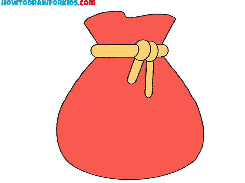 How to Draw a Gift Bag Easy Drawing Tutorial For Kids