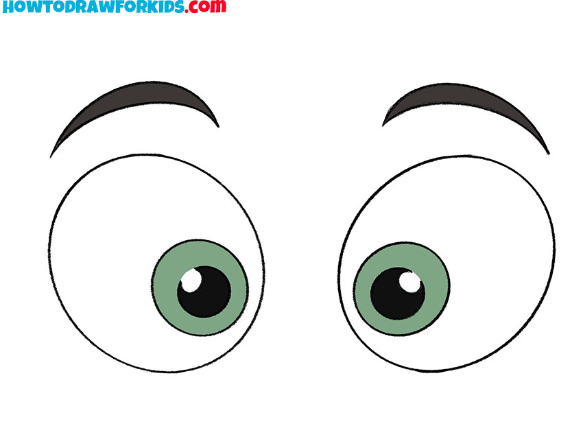 how to draw eyes easy for kids