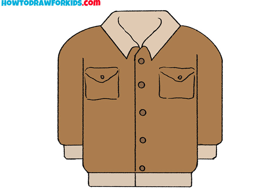 simple jacket drawing