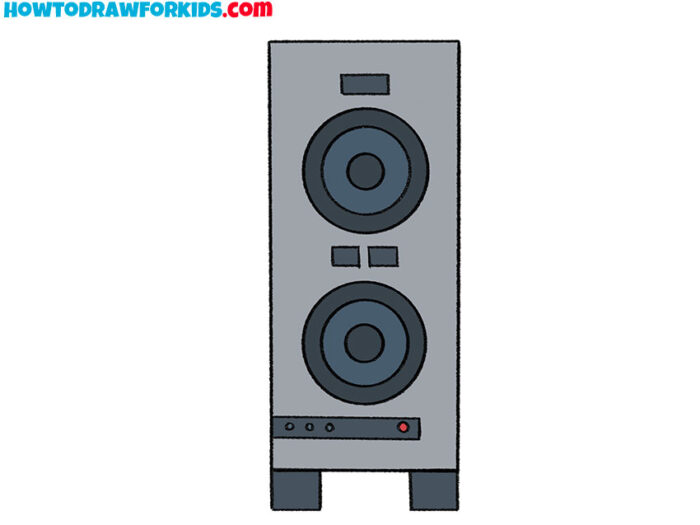 How to Draw a Speaker Easy Drawing Tutorial For Kids