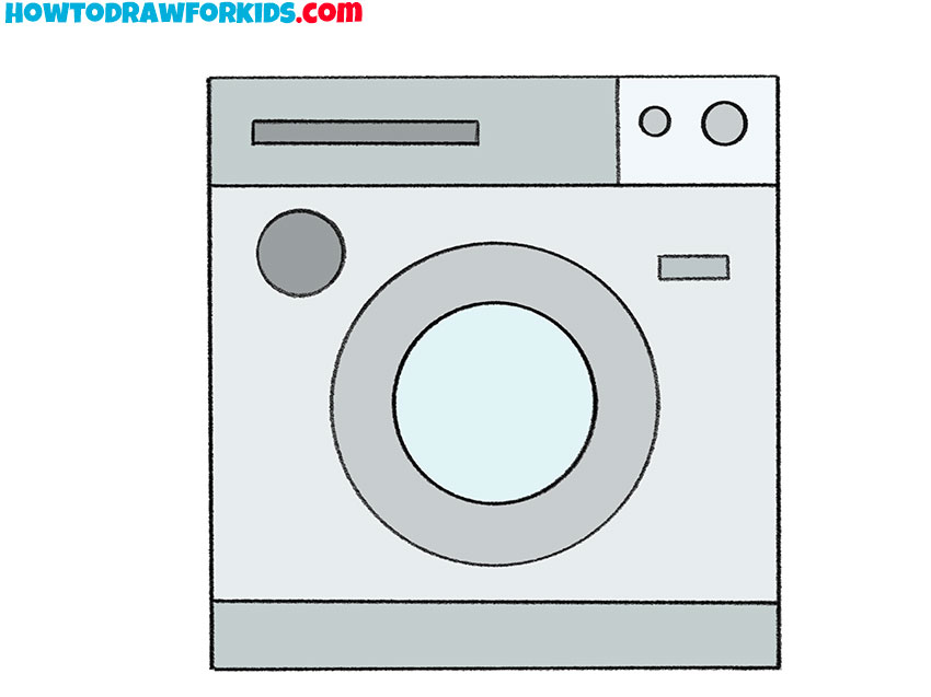 washing machine drawing lesson for kids
