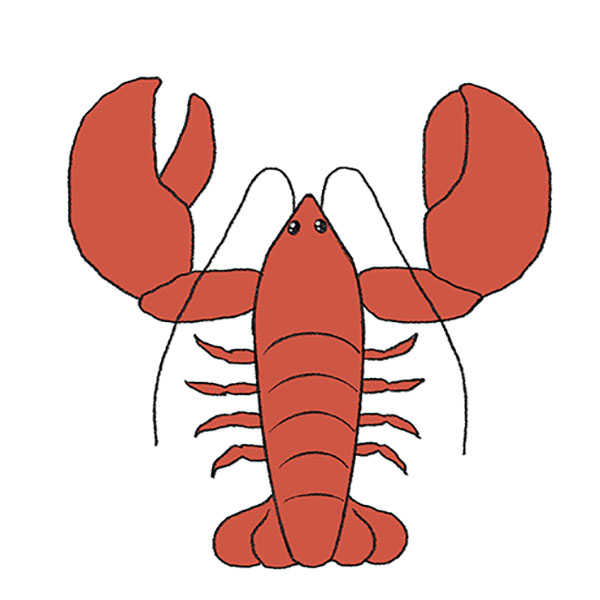 How to Draw a Lobster Step by Step Easy Drawing Tutorial For Kids