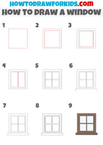 How to Draw a Window - Easy Drawing Tutorial For Kids