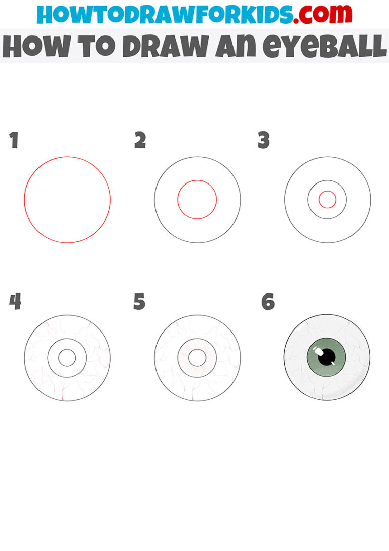 How to Draw an Eyeball - Easy Drawing Tutorial For Kids