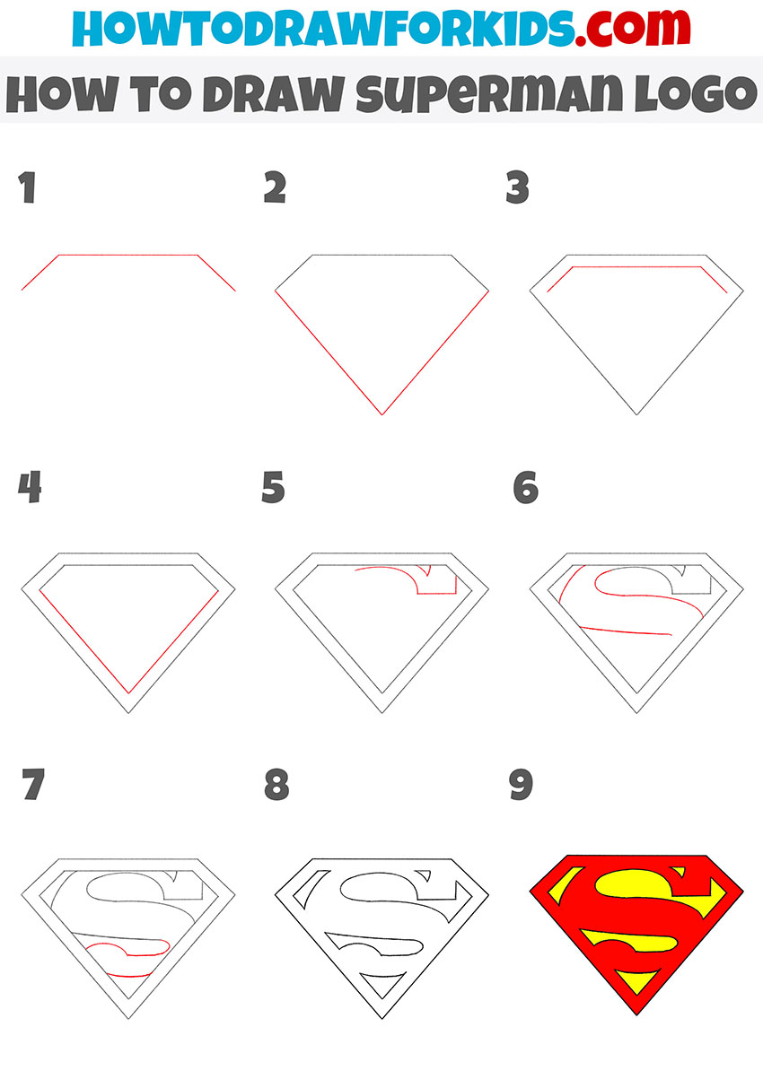 My Drawing Process : How To Draw Superman easily using shadow! #mydraw... |  TikTok