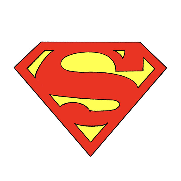 How to Draw Superman Logo