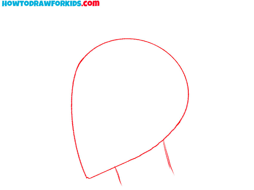how to draw a face from the side anime