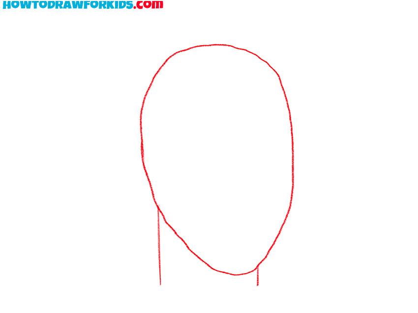 how to draw a human face easy