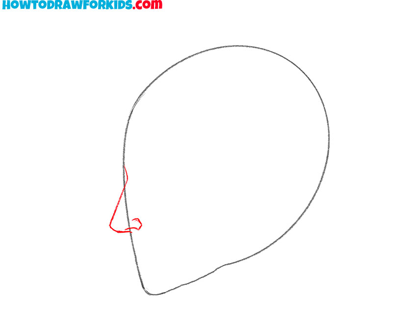how to draw a face in profile for beginners