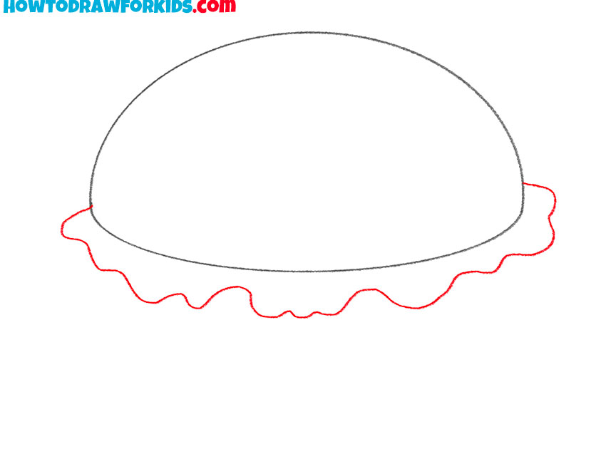 how to draw a basic hamburger