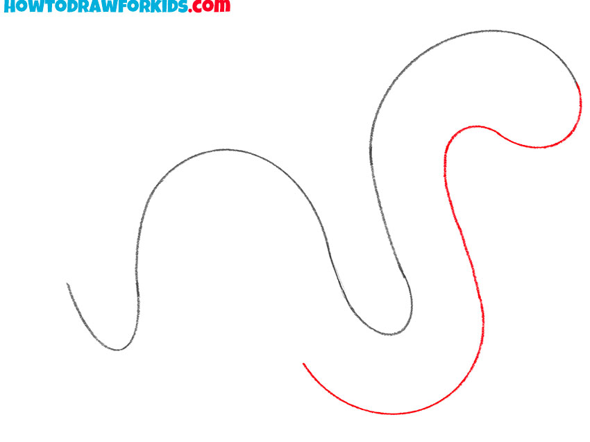 how to draw a cartoon worm