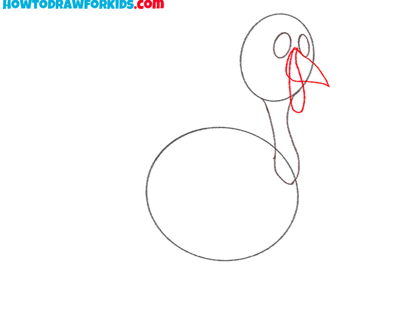 how to draw a turkey realistic