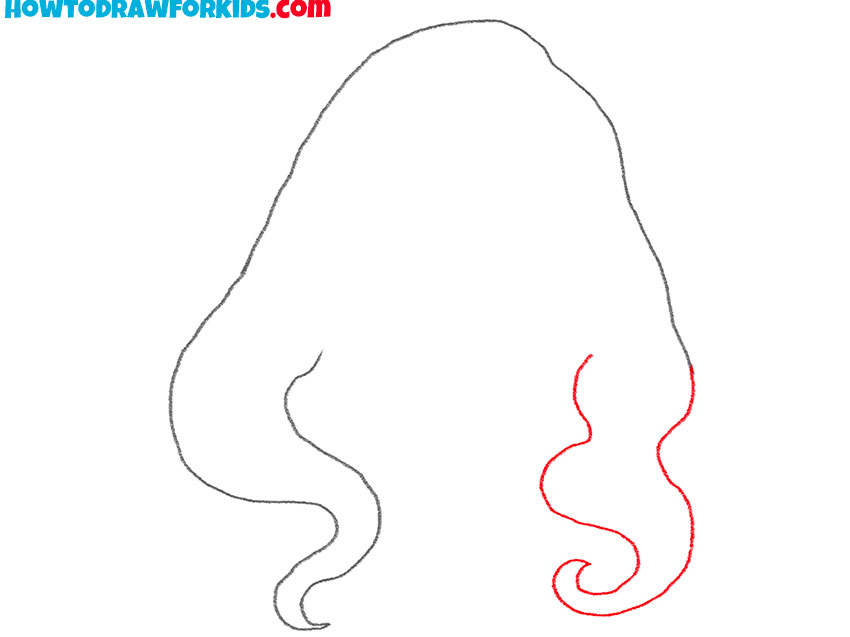 How to Draw Curly Anime Hair - Easy Drawing Tutorial For Kids