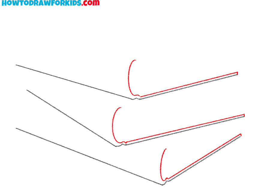 how to draw stacked books for kindergarten