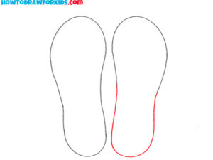 How to Draw Flip-Flops - Easy Drawing Tutorial For Kids